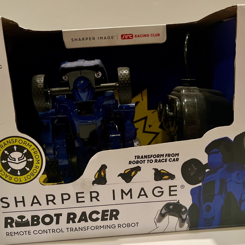 Sharper Image Robot Racer Remote Control Transforming Robot
